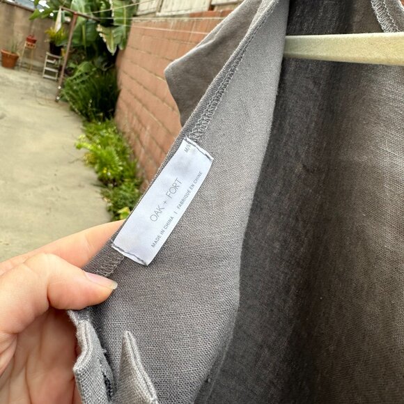 Oak and Fort Cropped Linen Top - Picture 5 of 5